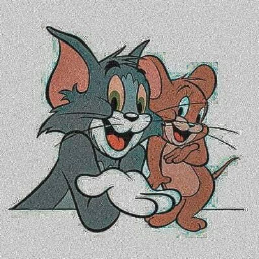 a cartoon picture of a cat and a mouse (2)