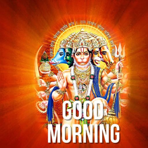 a hindu god with the words good morning on it