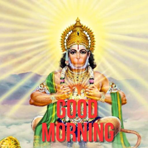 a painting of a hindu god with the words good morning (2)