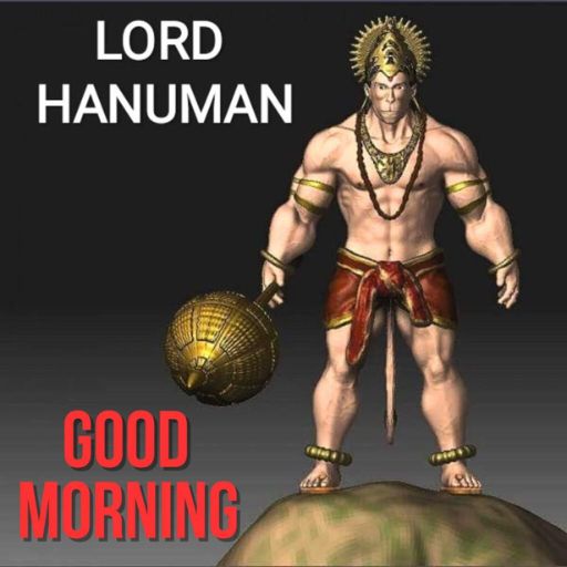 a picture of lord hanumann holding a ball