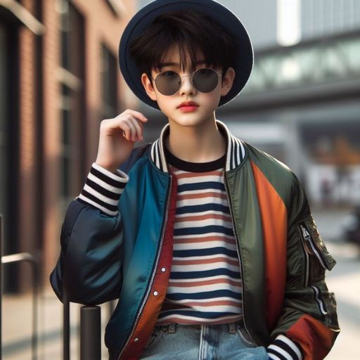 a woman wearing a hat and sunglasses standing next to a fence