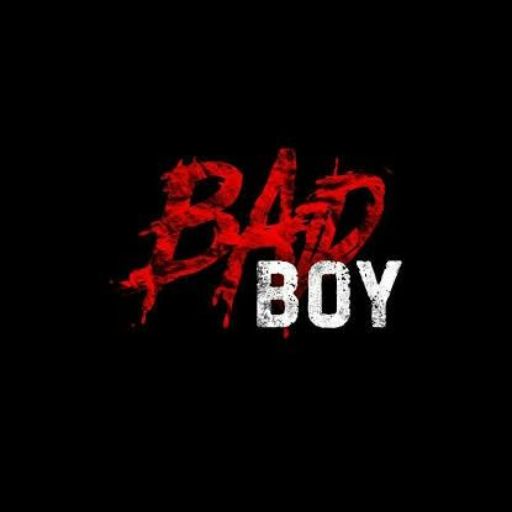 bad boy logo on a black background