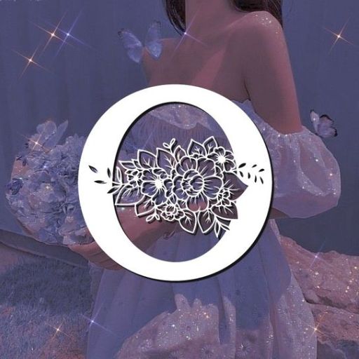 Illustration of a woman with a floral emblem overlay on a sparkly, ethereal background