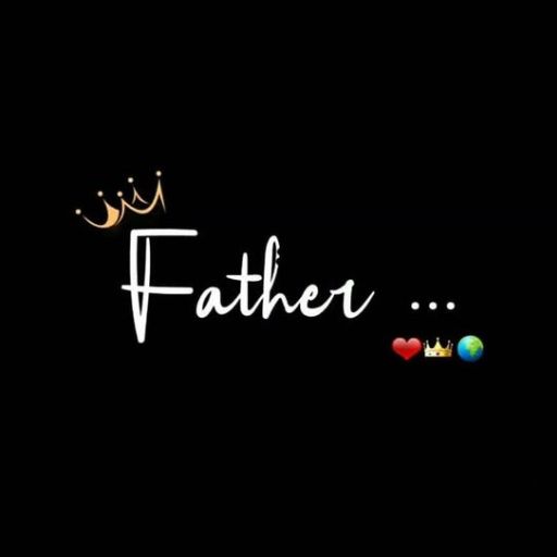 a black background with the word father written in white