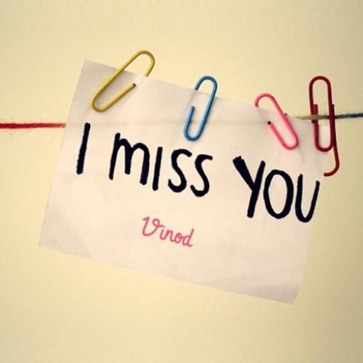 a piece of paper that says i miss you (2)