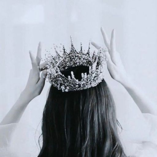 a woman with a crown on her head