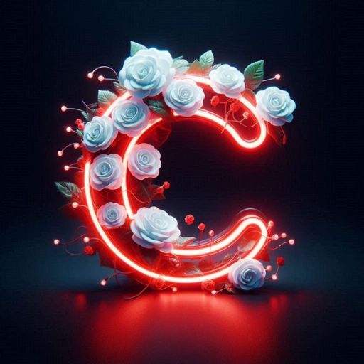 the letter c is made up of roses