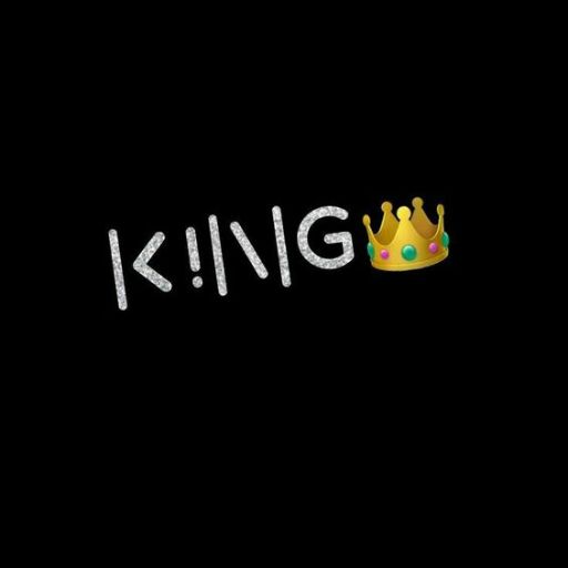 the word king with a crown on top of it