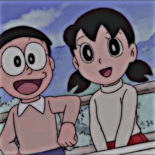 Cartoon of two characters sitting on a bench, one smiling with arms over the backrest