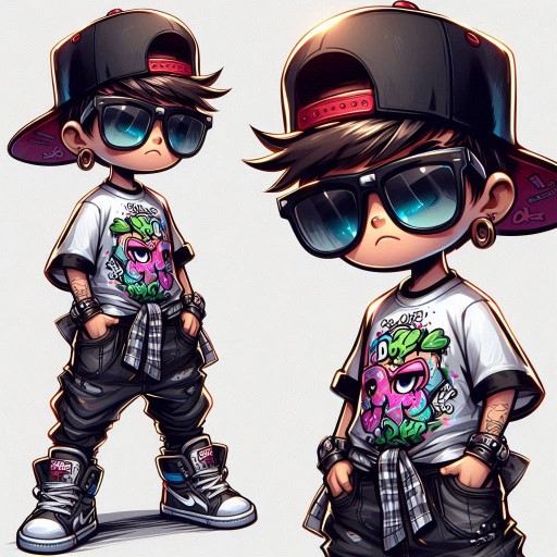 attitude cartoon boy dp16