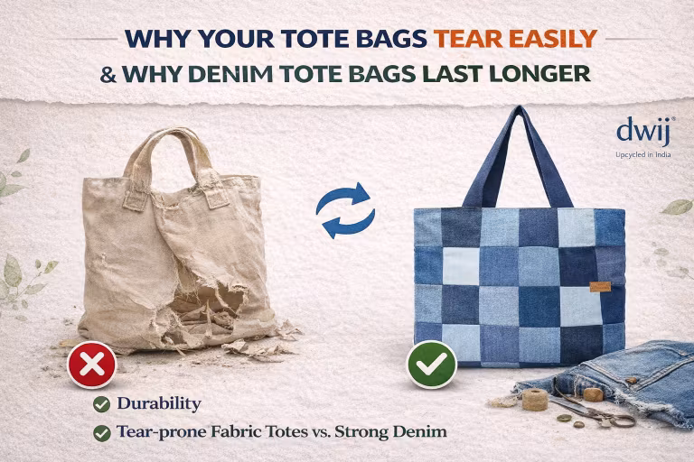 Why Your Tote Bags Tear Easily & Why Denim Tote Bags Last Longer